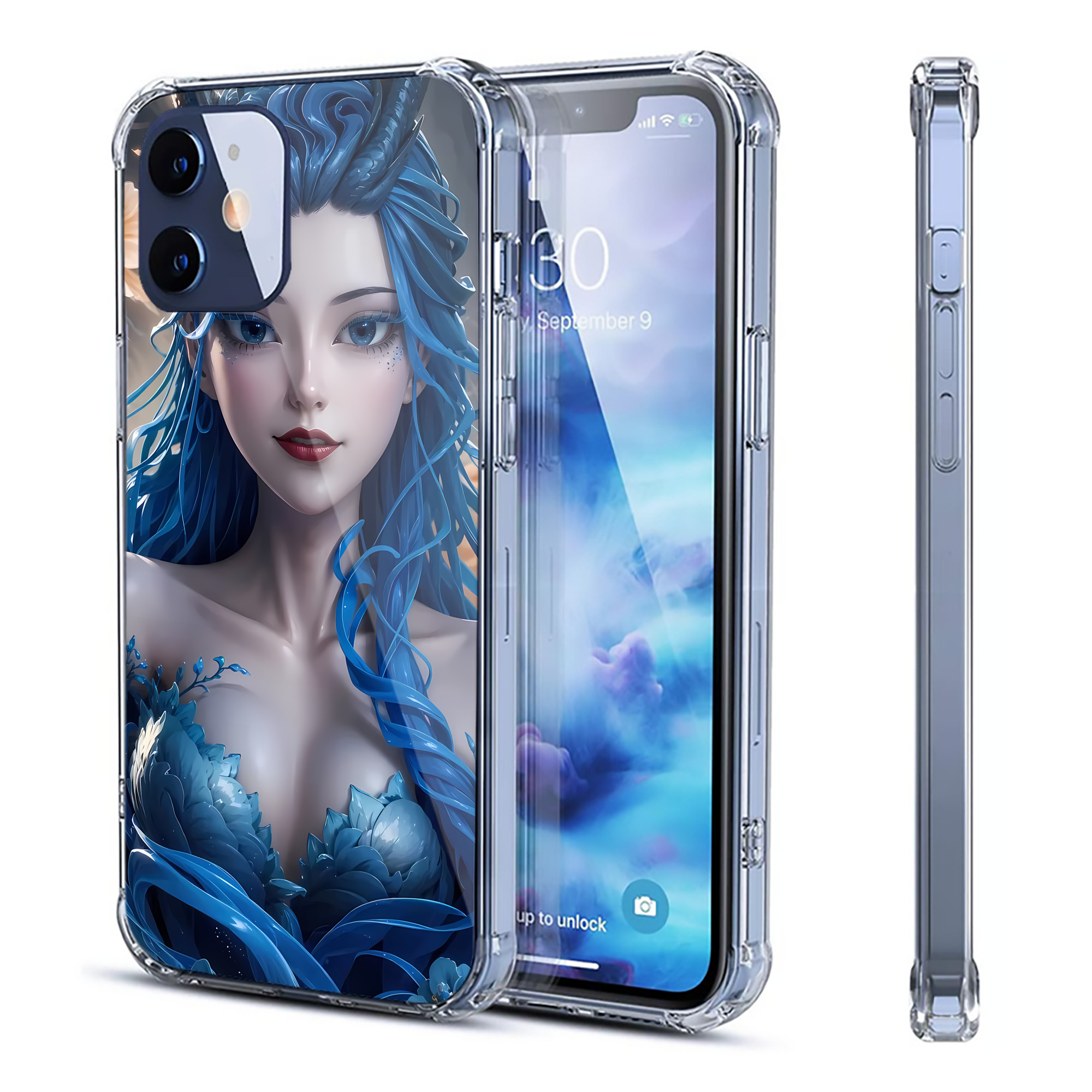 （画像用） Ne Zha 2 ナタ 魔童の大暴れ 【iPhone 12シリーズ対応】透明スマホケース（クリアソフトケース）